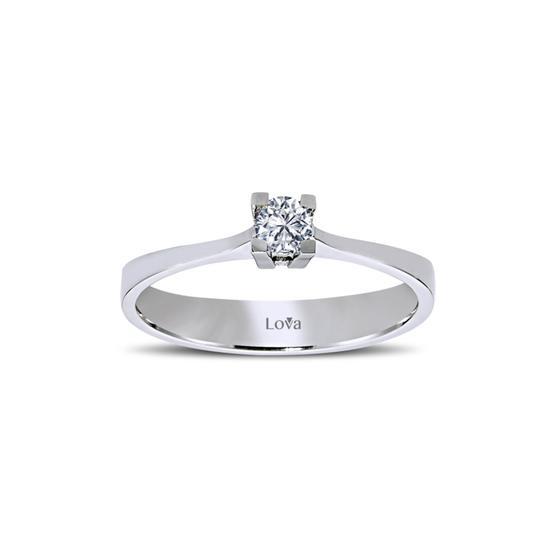 Lova Pırlanta 1060023-13 G Renk 0.13 Karat Tektaş Pırlanta Yüzük