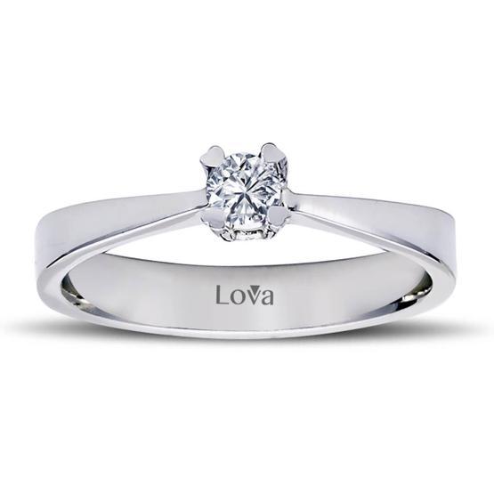 Lova Pırlanta 1060041-13 G Renk 0.13 Karat Tektaş Pırlanta Yüzük