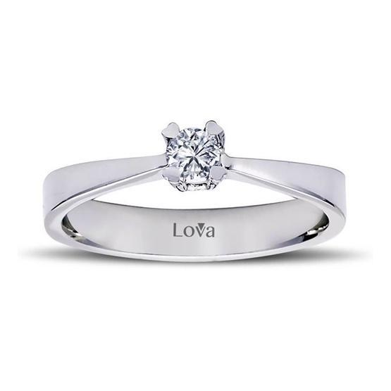 Lova Pırlanta 1060041-13 G Renk 0.13 Karat Tektaş Pırlanta Yüzük