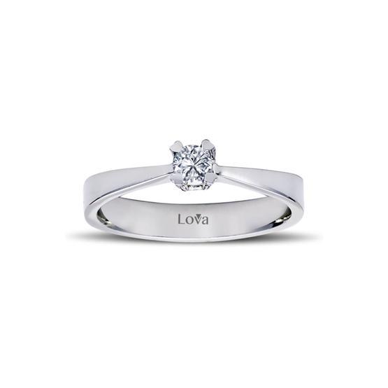 Lova Pırlanta 1060041-13 G Renk 0.13 Karat Tektaş Pırlanta Yüzük