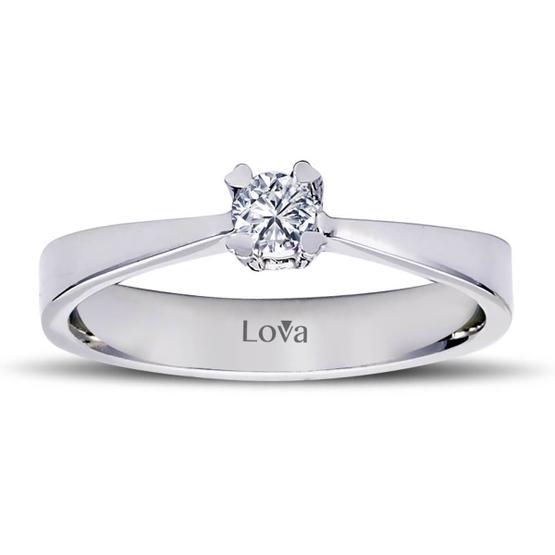 Lova Pırlanta 1060041-13 G Renk 0.13 Karat Tektaş Pırlanta Yüzük