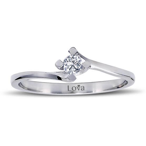 Lova Pırlanta 1070030-11 F Renk 0.11 Karat Tektaş Pırlanta Yüzük