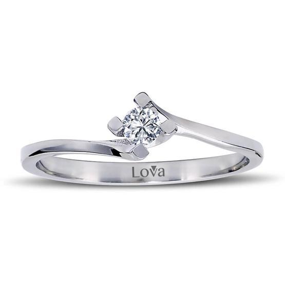 Lova Pırlanta 1070030-11 F Renk 0.11 Karat Tektaş Pırlanta Yüzük