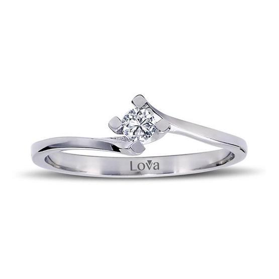 Lova Pırlanta 1070030-11 F Renk 0.11 Karat Tektaş Pırlanta Yüzük