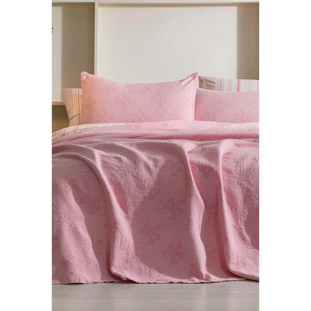 Lova Yatak Zoe Yatak Örtüsü Takımı Çift Kişilik - Pembe - 160 x 200 cm Yatak Örtüsü Fiyatı