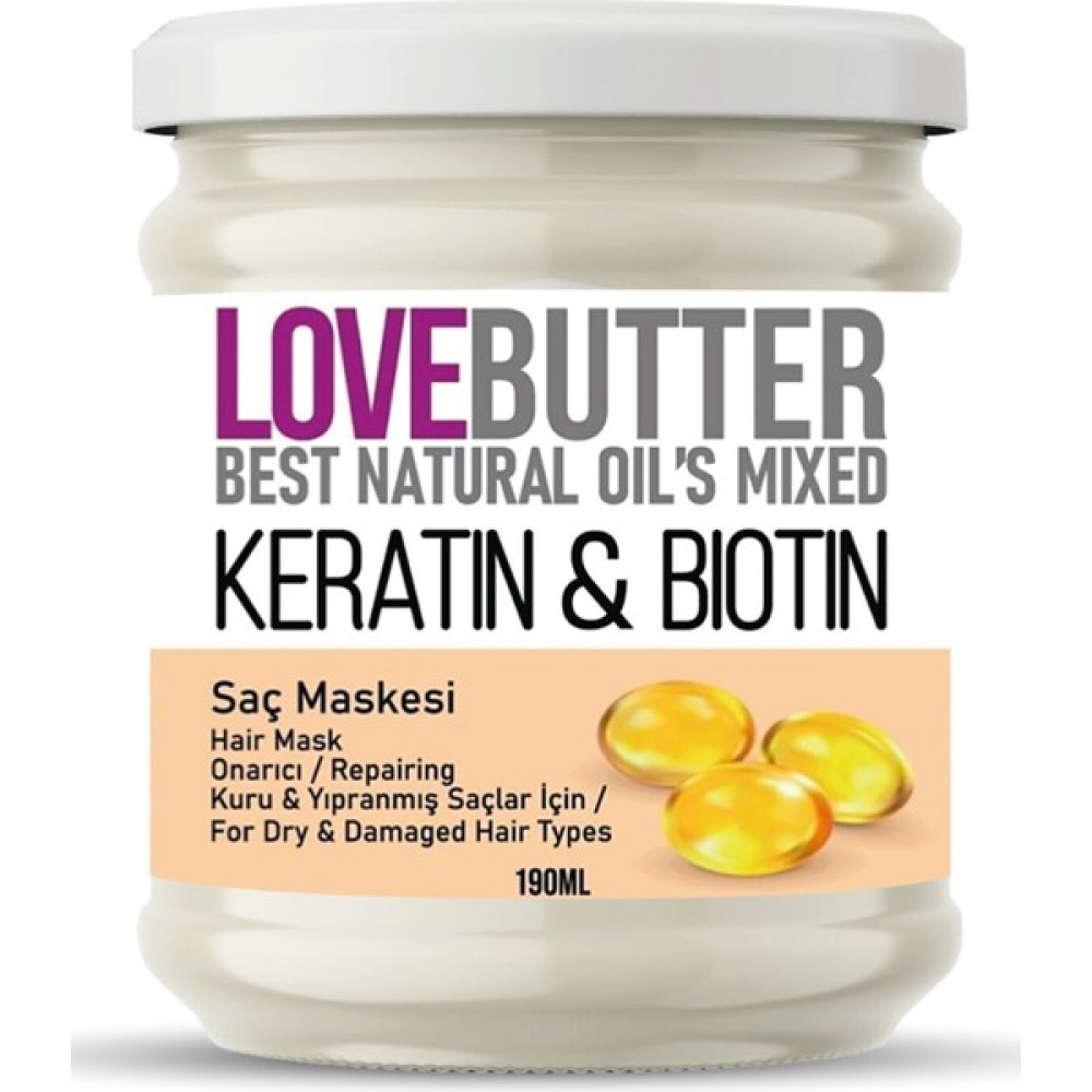 Love Butter Kuru ve Yıpranmış Saçlar Için Keratin&biotin Onarıcı Saç Maskesi Şampuan ve Saç Kremi Fiyatı