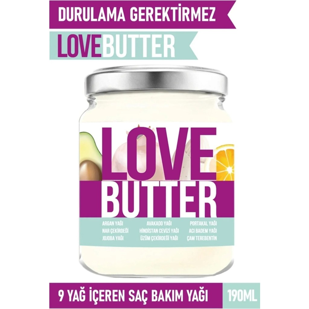 Love Butter Saç Bakım Yağı Saç Besleyici ve Güçlendirici Saç Maskesi 190ML Diğer Fiyatı
