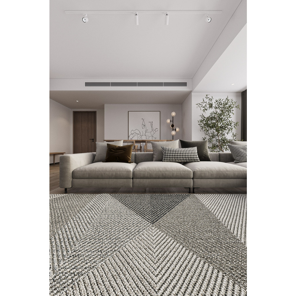 Love Halı Cool Halı Elit 08 Gri Multi Salon Halı Hav Vermez Mutfak Halı Etnik Desen Koridor Halı Kesme Yolluk 120 x 450 Beden Kilim Fiyatı