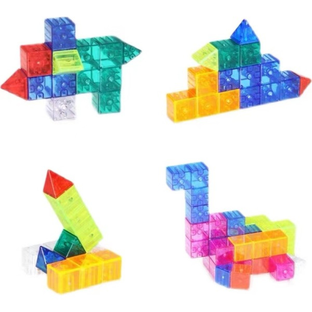 Love Home 34 Şeffaf Renk Manyetik Rubik Küpü Manyetik Yapı Taşları Luban Yapı Taşı Manyetik Rubik Küpü Eğitici Oyuncaklar (Yurt Dışından) Legolar ( Yapım Oyuncakları ) Fiyatı