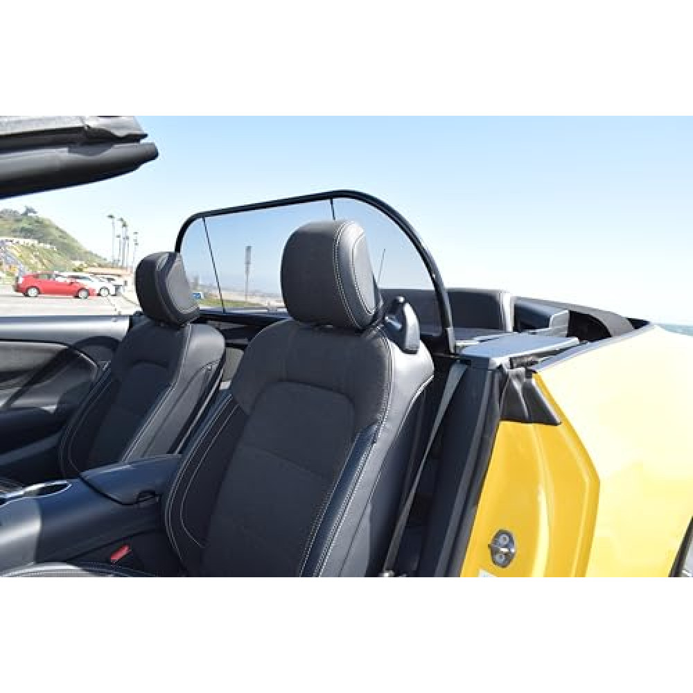 Love The Drive Mustang Convertible Wind Deflector 2024-2030, Clear, Clip-on, Vehicle Specific Fit