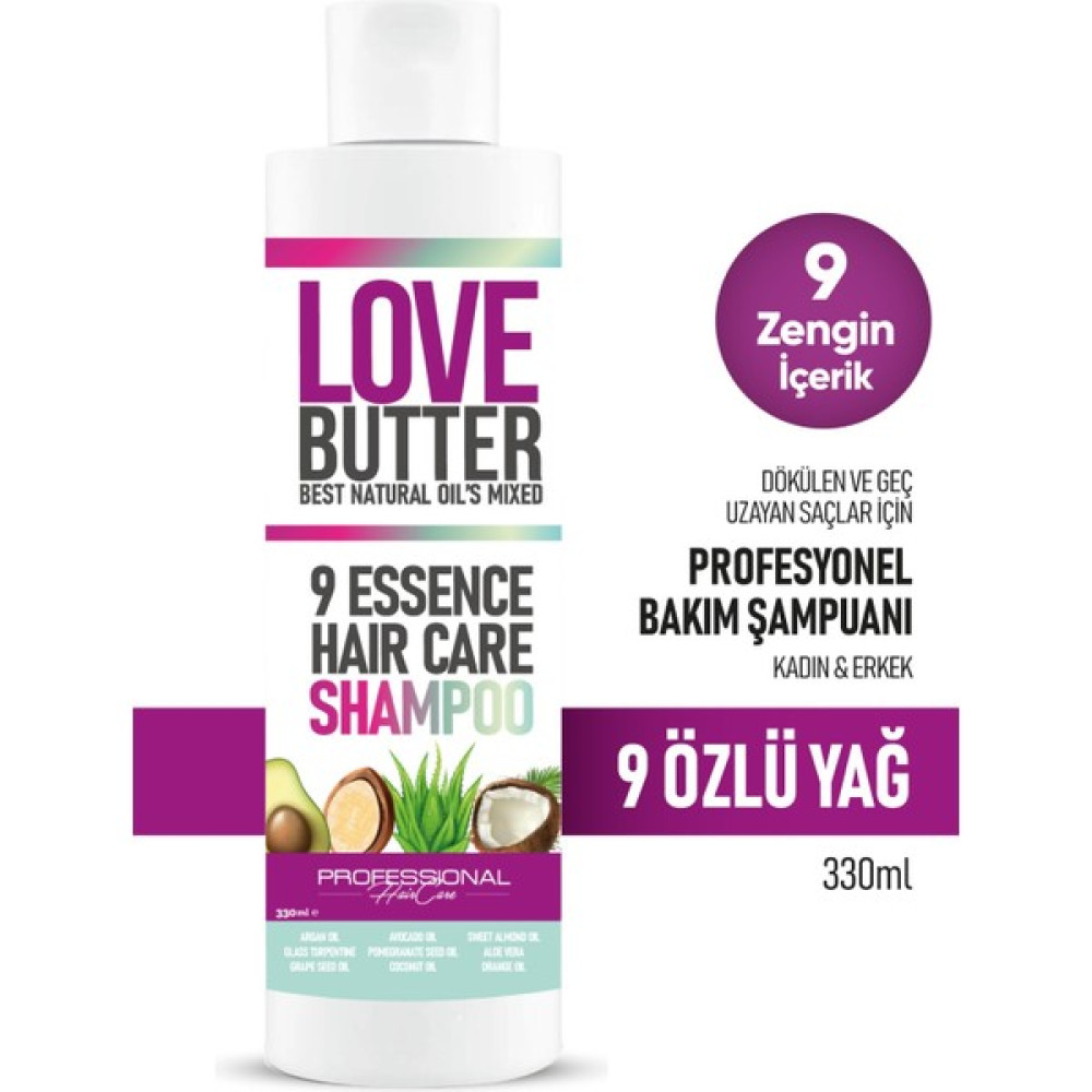 LOVEBUTTER ( 9 ) Özlü Saç Besleyici Komple Saç Bakım Şampuanı 330 ML - 2 Oto Boyaları Fiyatı