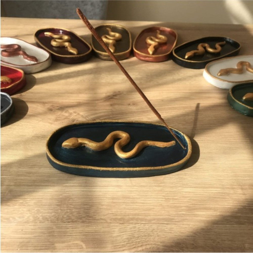Lovein Crafts Yılan Tütsülük Metalik Mavi - 1 Adet Dekoratif Mum Fiyatı