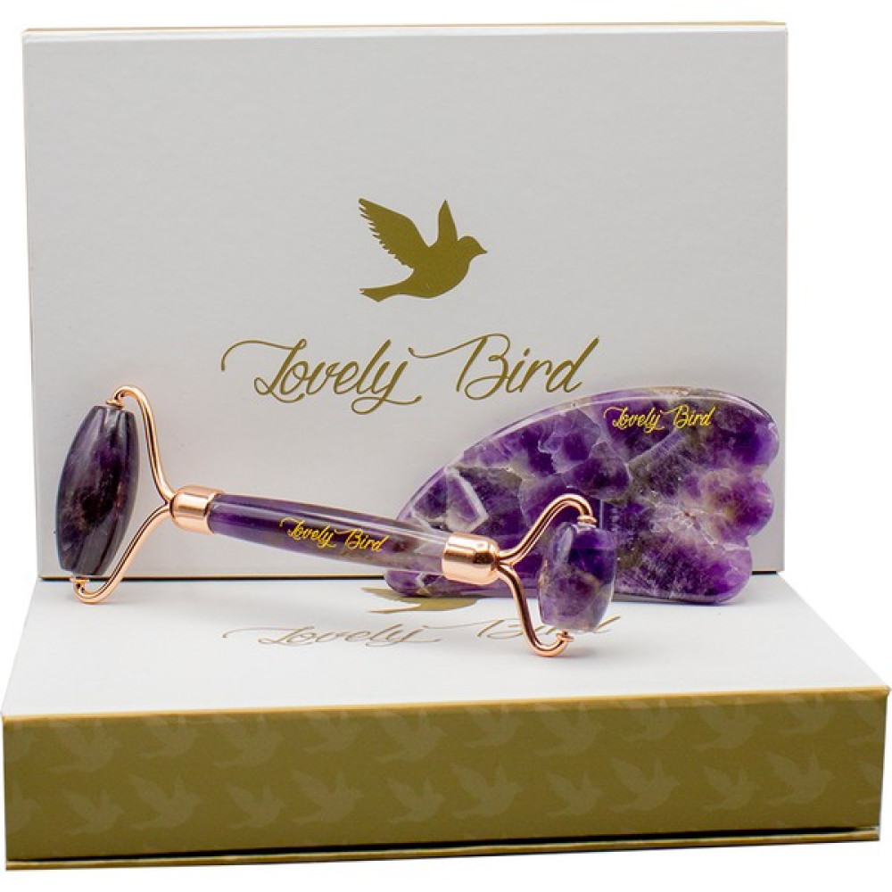 Lovely Bird Ametist Roller ve Guasha %100 Doğal Taş Oto Boyaları Fiyatı