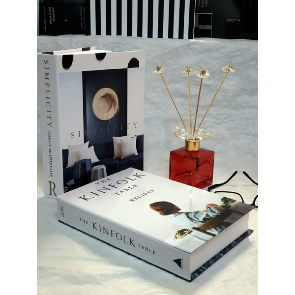 Lovely Book & Book 2'li Set Simplicity Kinfolk Dekoratif Kutu Set Kitap Kutu Set - Lacivert Eşya Saklama Kutusu Fiyatı