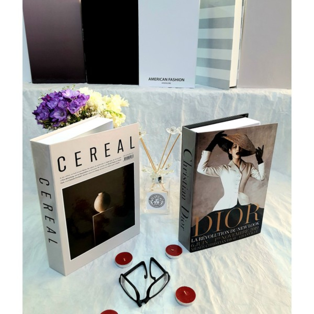 Lovely Book & Book Cereal & Dior Kahverengi Dekoratif Kitap Kutu 2'li Set Eşya Saklama Kutusu Fiyatı