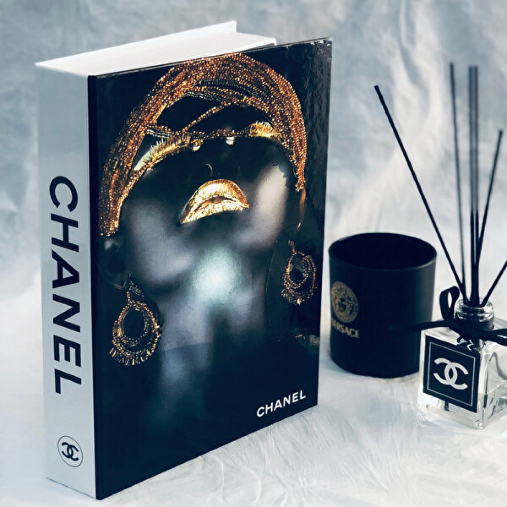 Lovely Book & Book Chanel Afrika Kadın Figürlü Açılabilir Dekoratif Kitap Kutusu 27 x 19 x 4 cm Eşya Saklama Kutusu Fiyatı