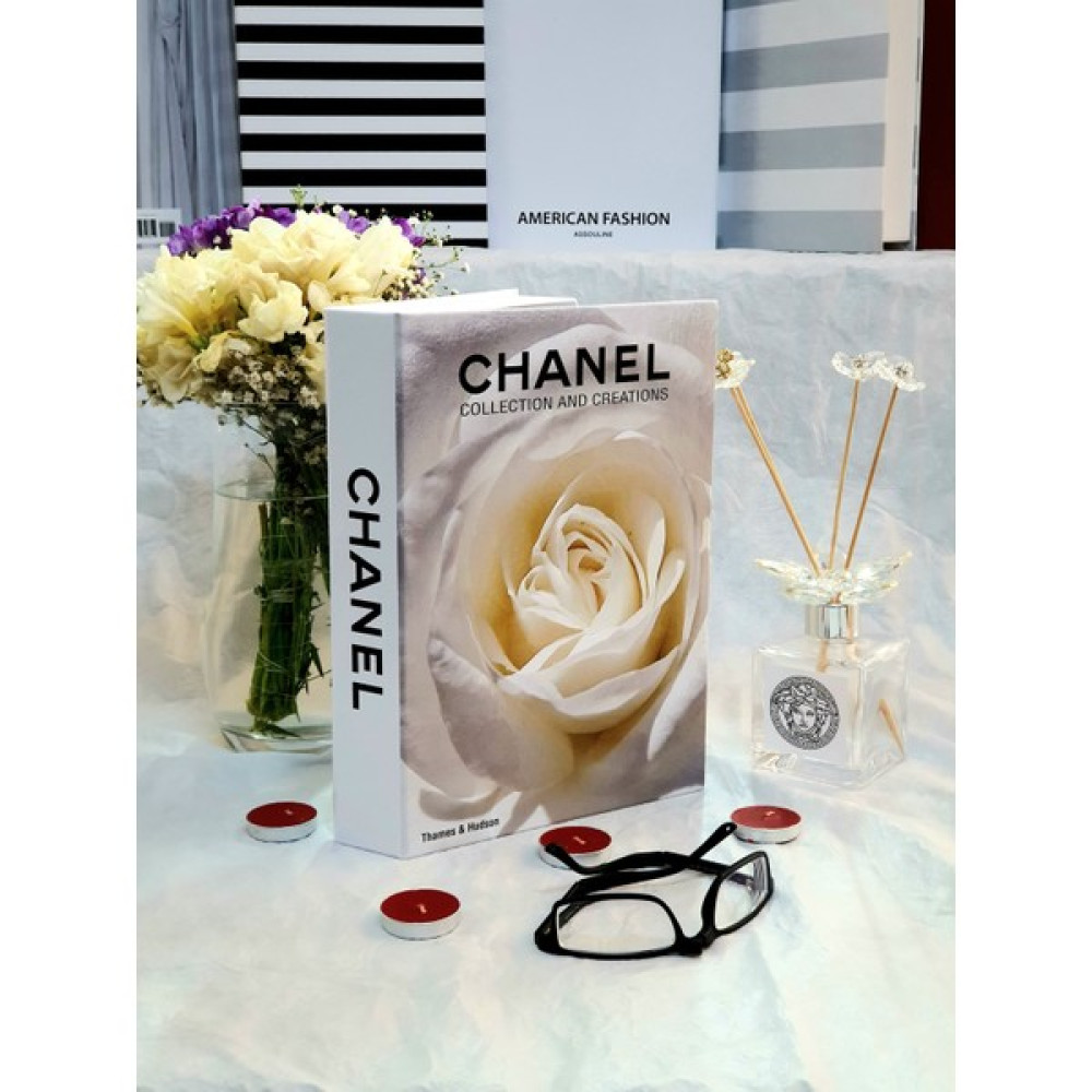 Lovely Book & Book Dekoratif Kitap Kutu Chanel Beyaz Gül Kitap Kutusu Eşya Saklama Kutusu Fiyatı