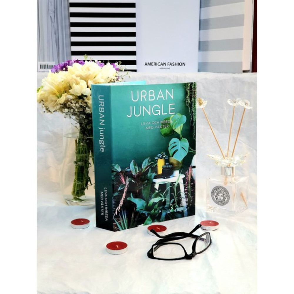 Lovely Book & Book Dekoratif Kitap Kutusu Urban Jungle Yeşil Bitki Kitap Kutu - Fıstık Yeşili Eşya Saklama Kutusu Fiyatı