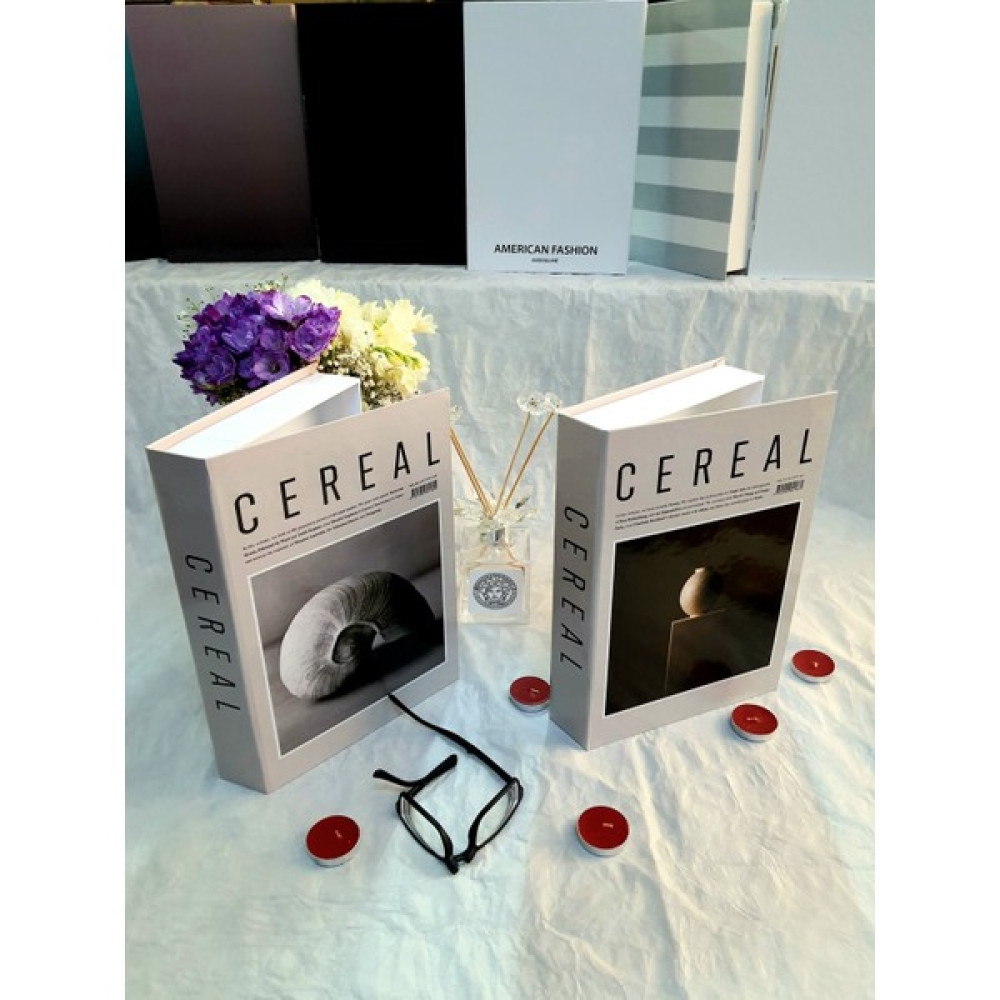 Lovely Book & Book Dekoratif Kutu Cereal Home Serisi 2'li Kitap Kutu Set - Gri Eşya Saklama Kutusu Fiyatı
