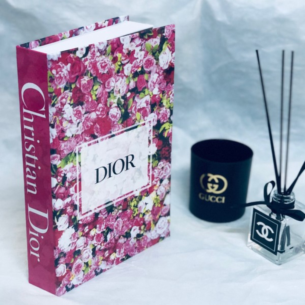 Lovely Book & Book Dior Pembe Kır Çiçekli Açılabilir Dekoratif Kitap Kutusu Eşya Saklama Kutusu Fiyatı