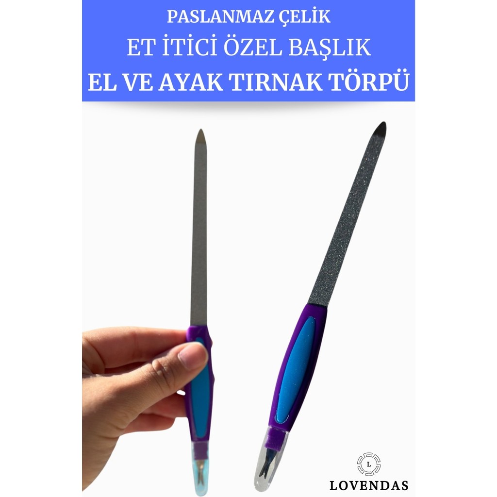 Lovendas El ve Ayak Tırnak Törpüsü Paslanmaz Mikron Çelik - Et Itici Özel Başlık Diğer Fiyatı