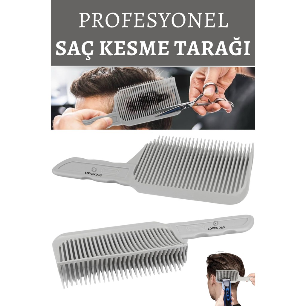 Lovendas Premium Saç Kesme Tarak Çift Taraflı Hipoalerjenik Plastik 1 Parça Tüm Saçlar İçin Diğer Fiyatı
