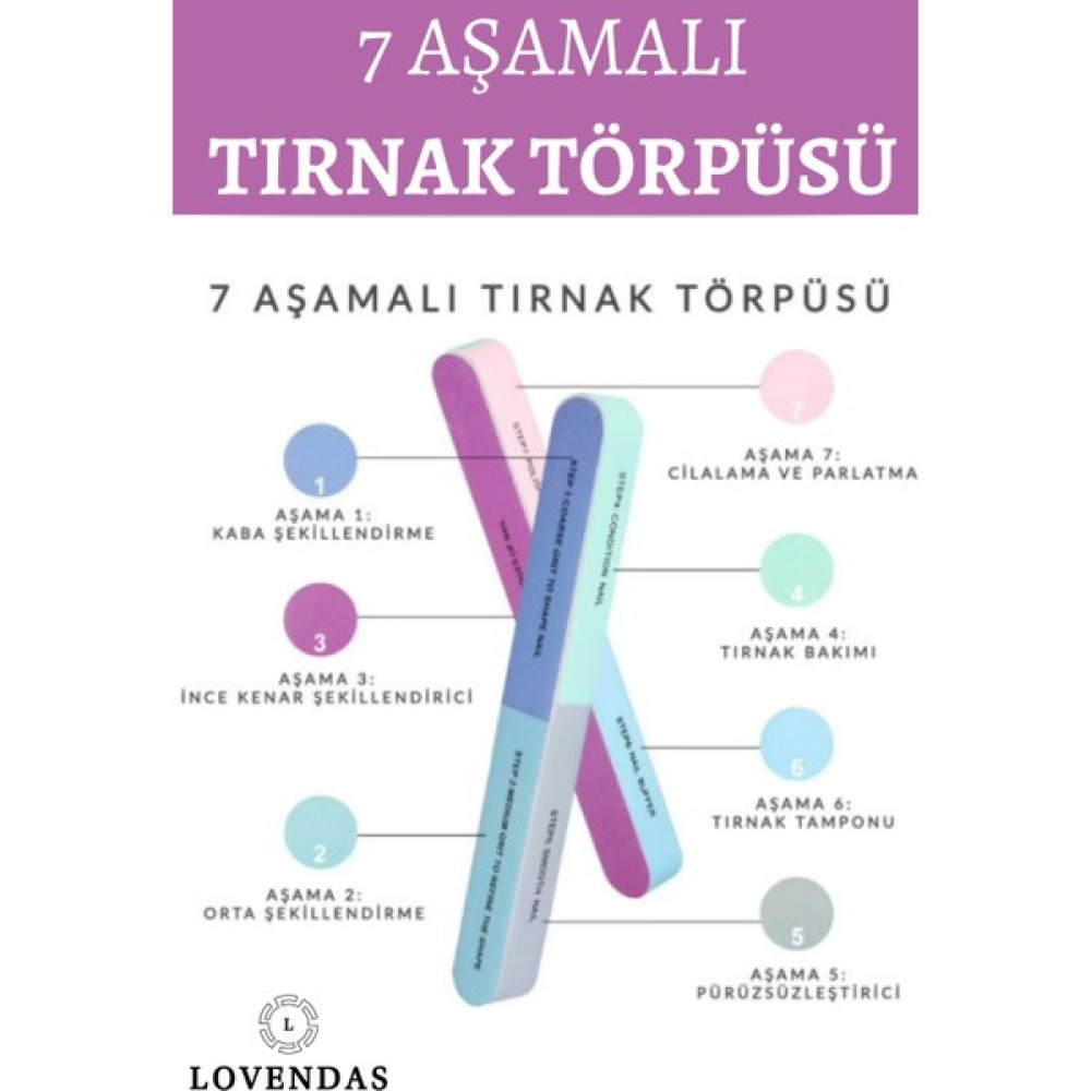 Lovendas Tam 7 Aşamalı Tırnak Törpüsü - Manikür Pedikür Için Oto Boyaları Fiyatı