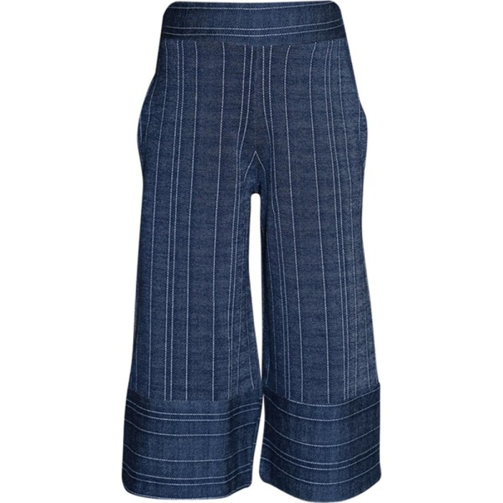 Lovetti Indigo Kız Çocuk Çizgili Bol Paça Pantolon Kapri Kız Çocuk Capri / Kapri Fiyatı