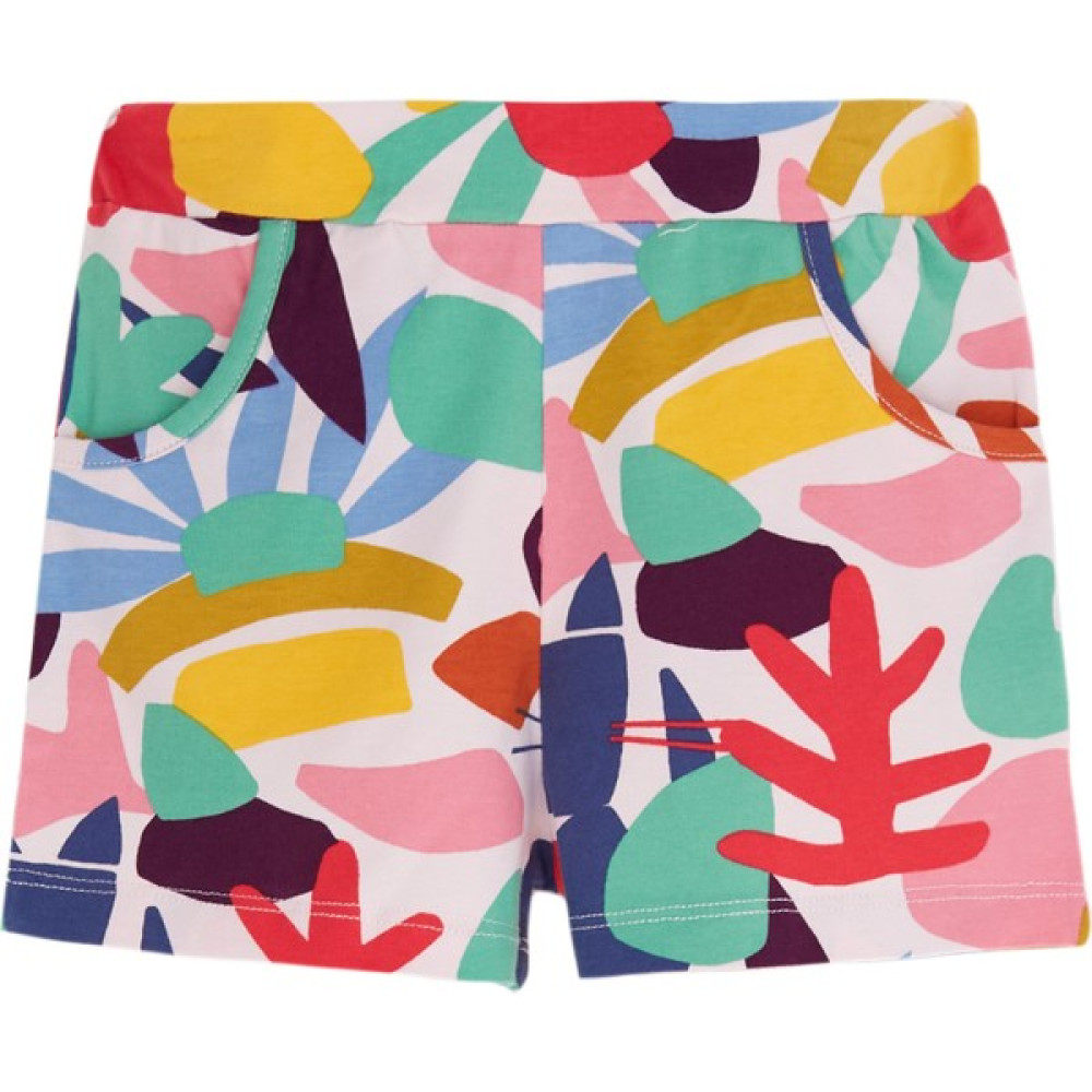 Lovetti Kız Çocuk Cutouts Foliage Desen Cepli Şort Kız Çocuk Capri / Kapri Fiyatı