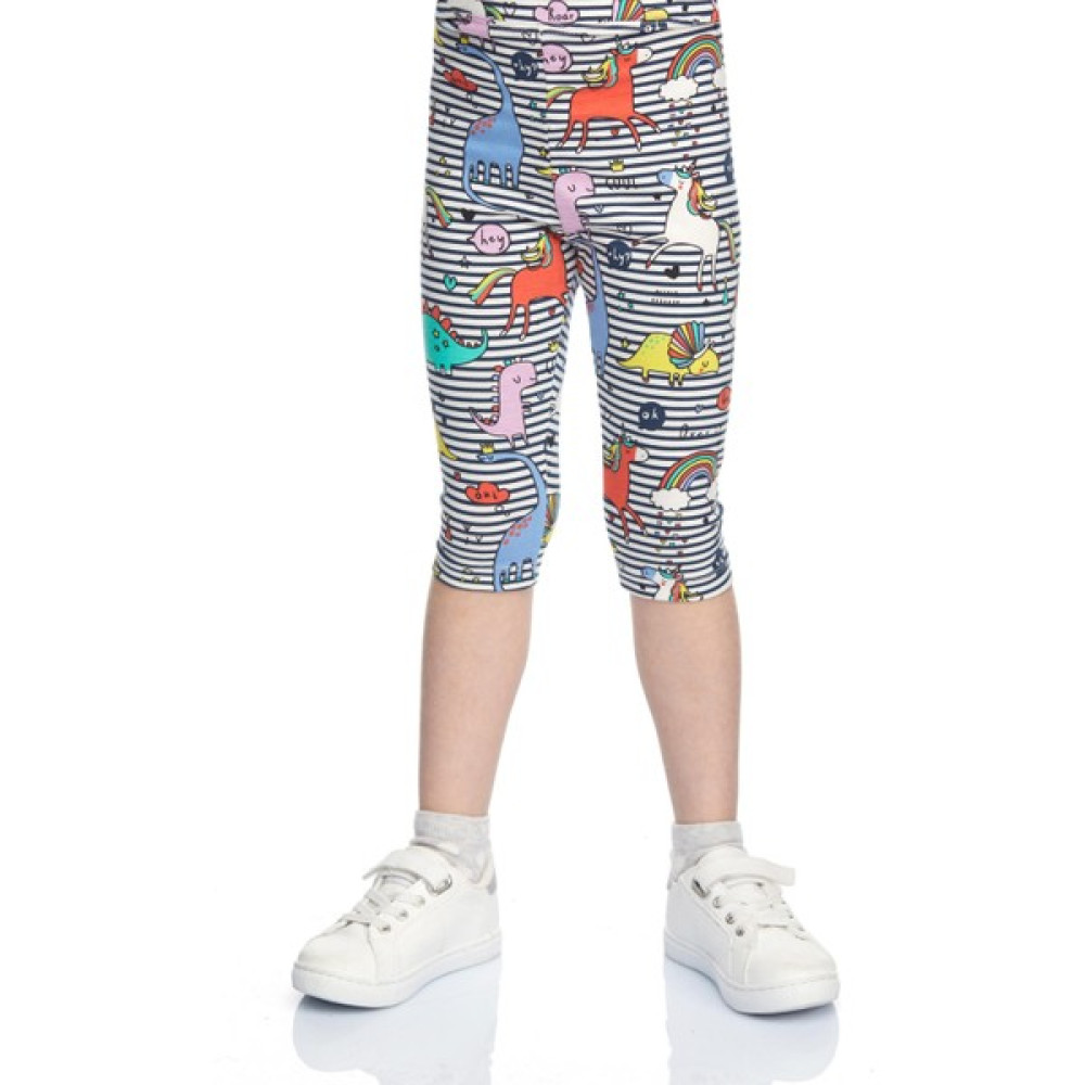 Lovetti Kız Çocuk Rainbow Unicorn Desen Kapri Kız Çocuk Capri / Kapri Fiyatı