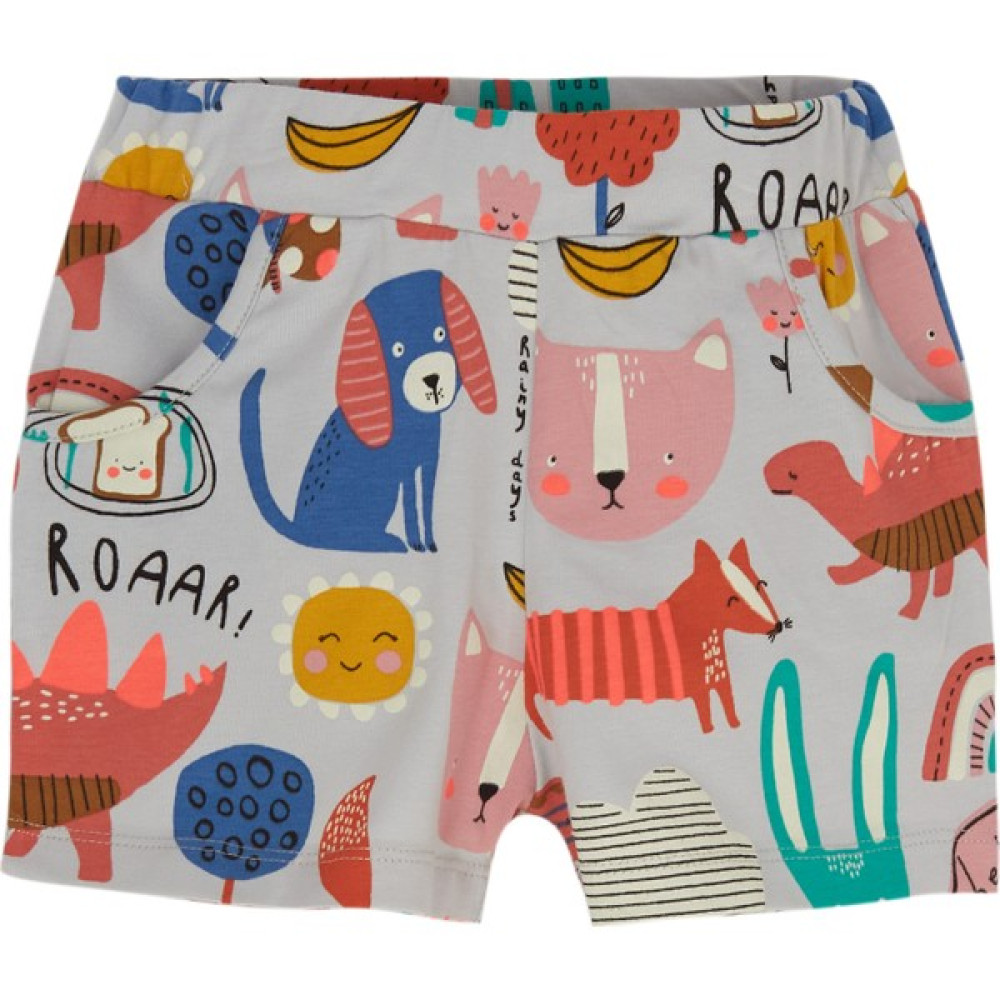 Lovetti Kız Çocuk Roaring Animals Desen Cepli Şort Kız Çocuk Capri / Kapri Fiyatı