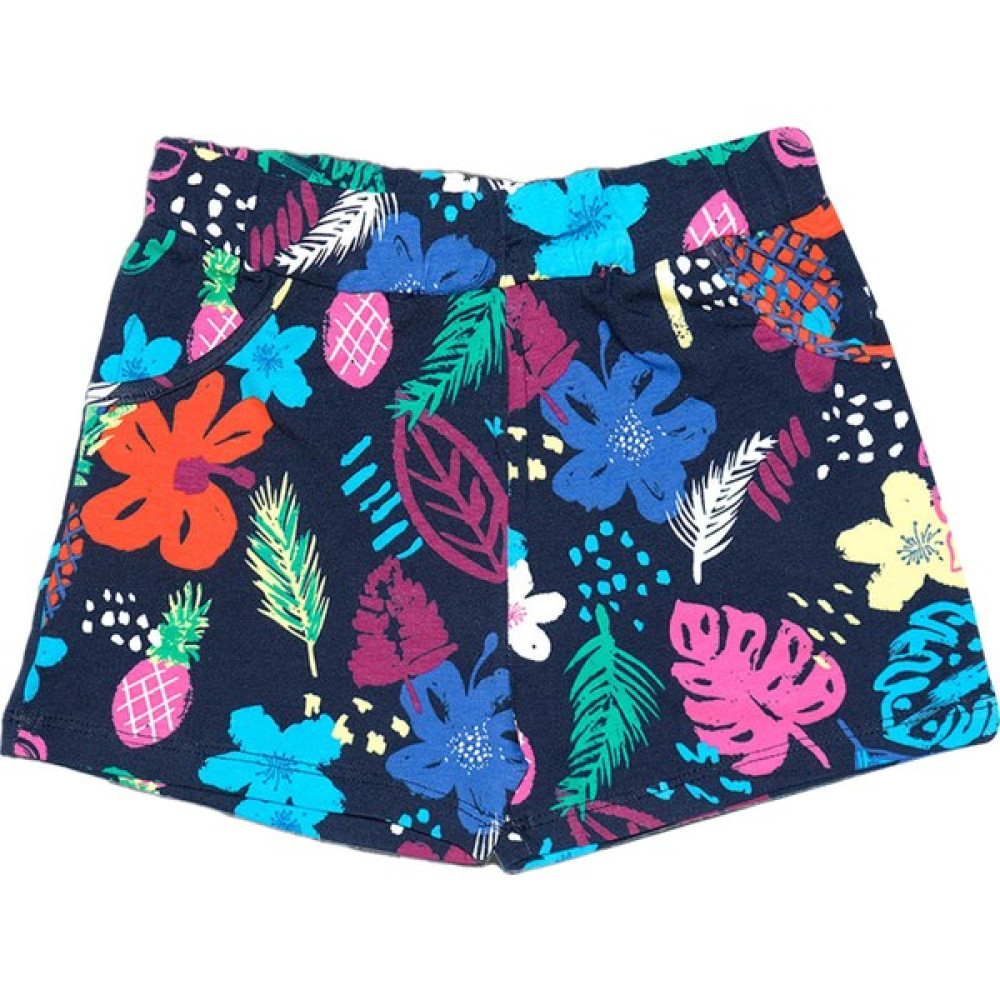 Lovetti Kız Çocuk Tropic Hibiscus Desen Cepli Şort Kız Çocuk Capri / Kapri Fiyatı