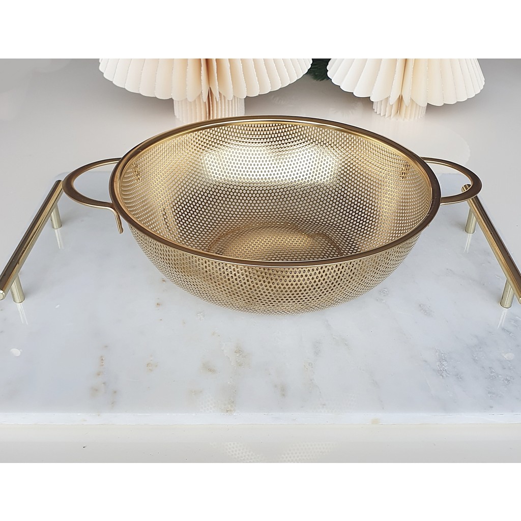 Lovyco Gold Paslanmaz Çelik Makarna-Pilav Süzgeci 31 cm Büyük Boy Diğer Fiyatı