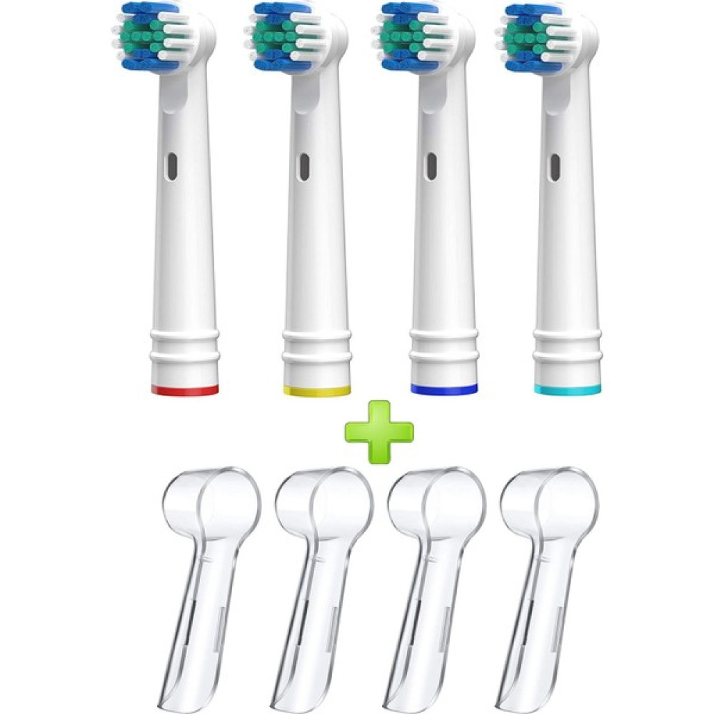 Lovyco Oral-B Için Yedek Diş Fırçası Kafaları, Oral B Braun Elektrikli Diş Fırçası Ve Şarjlı Diş Fırçası 4 Adet Başlık+ 4 Kapak Şarjlı Diş Fırçası ve Aksesuarları Fiyatı