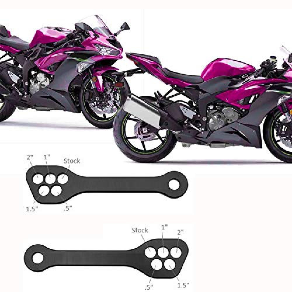 Lowering Kits Fits 1994-2021 Kawasaki 1-2'' Inch Motorcycle Rear Drop Links Lowering Links
