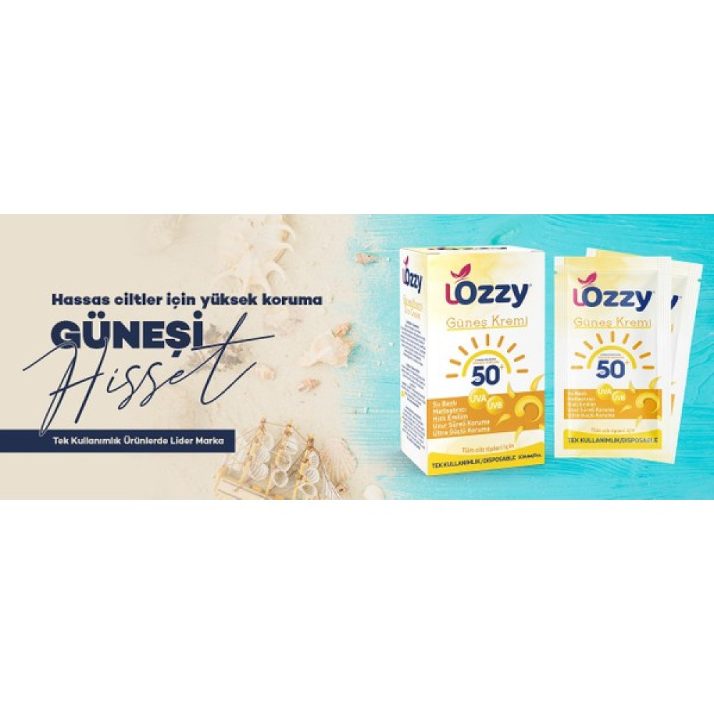 Lozzy Tüm Ciltler İçin Yüksek Korumalı Yüz Güneş Kremi Spf 50 (Tek Kullanımlık) 15 ml Güneş Kremleri ve Losyonları Fiyatı