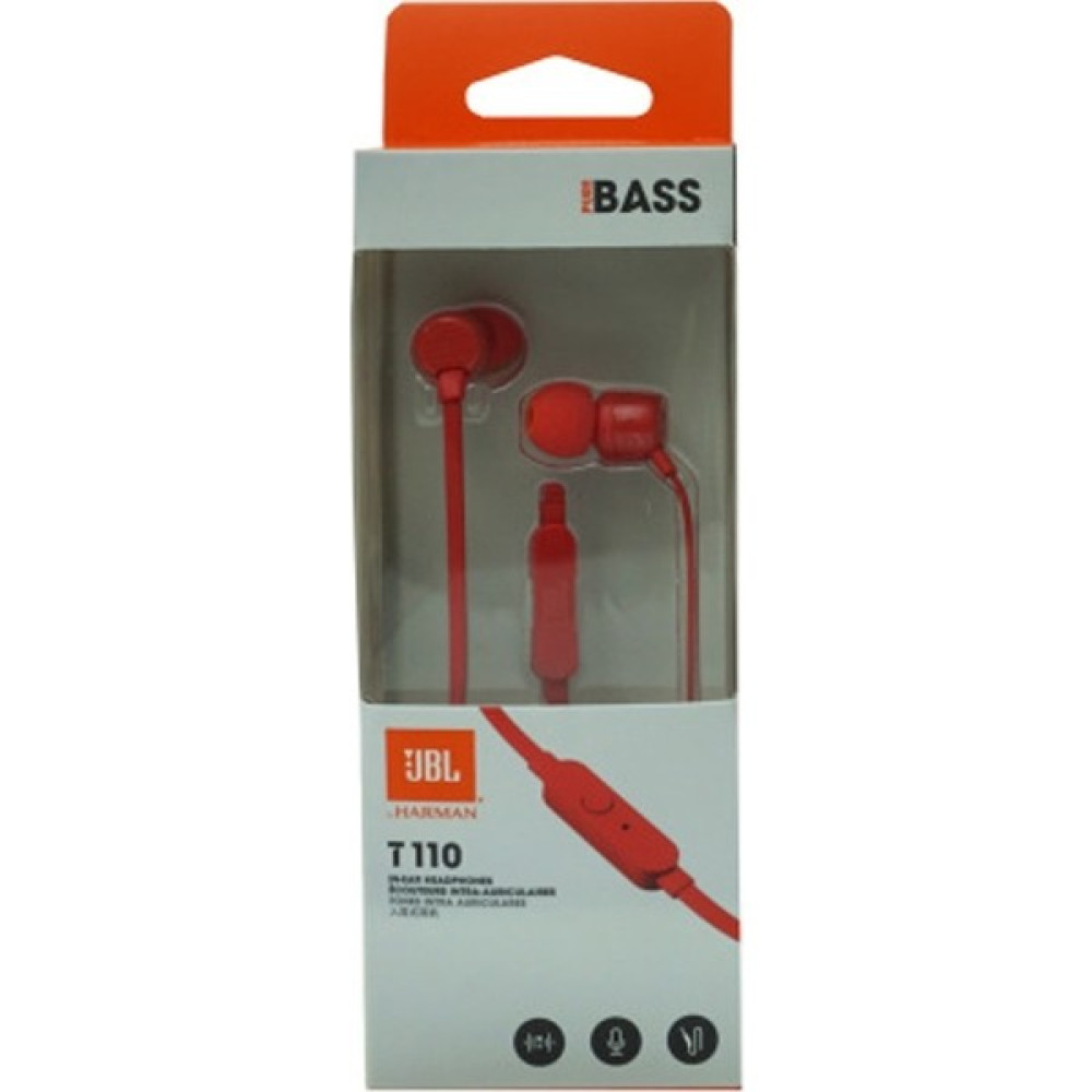 LR Glad Jbl T110 Kablolu Kulak Bas Spor Hifi Kulaklık - Kırmızı (Yurt Dışından) Kulak İçi Kulaklık Fiyatı