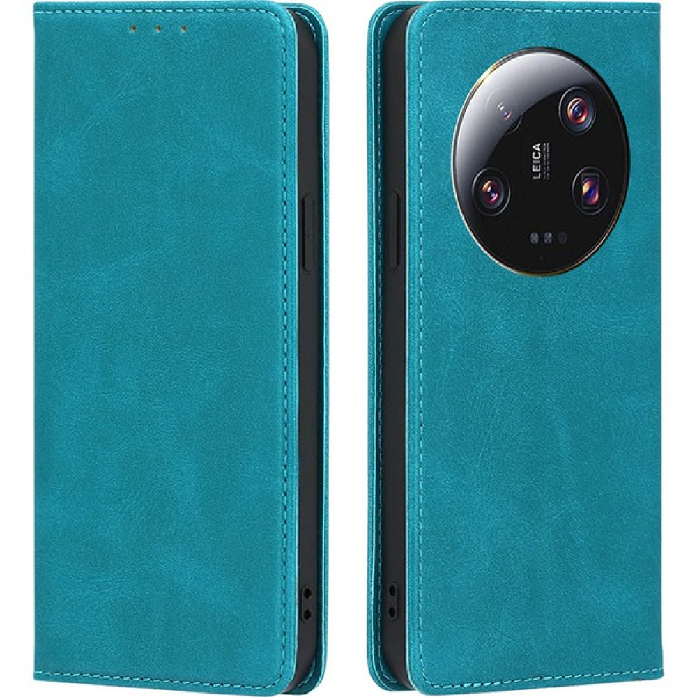 LR Joyful Xiaomi 13 Ultra Buzağı Dokusu Telefon Deri Kılıf Stand Cüzdan Koruyucu Telefon Kapağı (Yurt Dışından) - Açık Mavi Cep Telefonu Kılıfı Fiyatı
