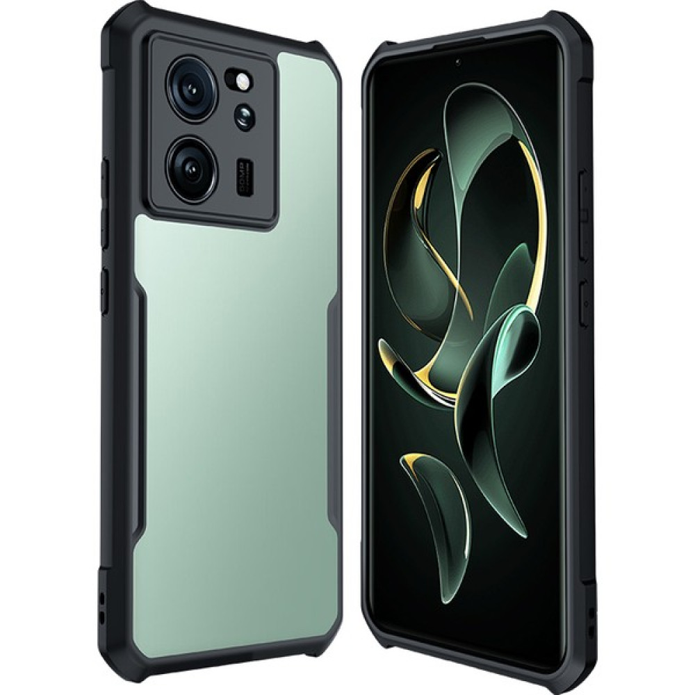 LR Joyful Xiaomi 13T Pro / 13T Telefon Geri Kılıf Kılıfı Kabuk Anti-Çizelge Acrililik+Tpu Ince Fit Telefon Kapağı (Yurt Dışından) - Şeffaf Siyah Cep Telefonu Kılıfı Fiyatı