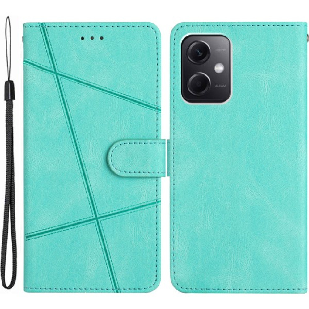 Lr Joyful Xiaomi Için Redmi Note 12 4g Şok Geçirmez Deri Cüzdan Kapağı Baskılı Çizgiler Çılgın At Doku Telefon Stand Kılıfı Kayış (Yurt Dışından) Cep Telefonu Kılıfı Fiyatı