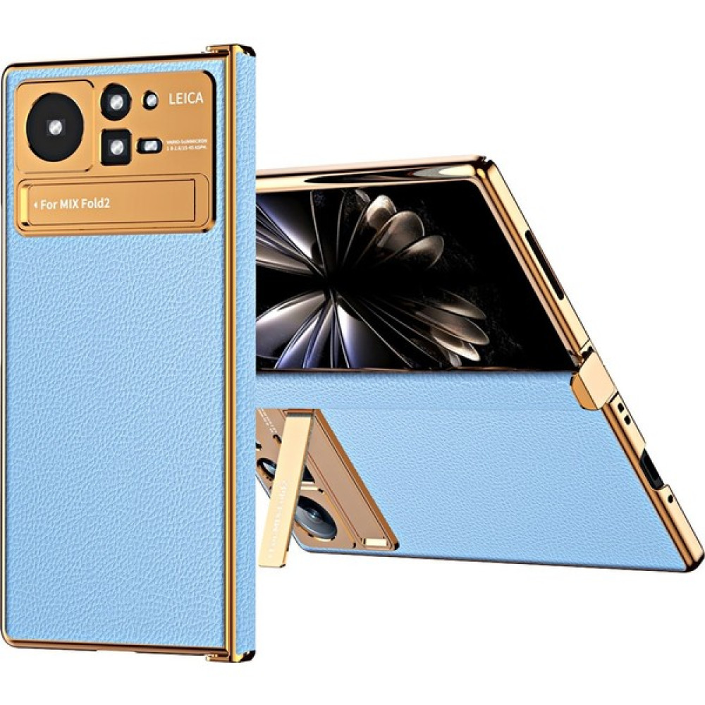 Lr Joyful Xiaomi Mix İçin Kat 2 5G Menteşe Koruma Pu Deri Kaplamalı Pc Telefon Kılıfı Elektrokaplama Çerçevesi Tasarım Kickstand Koruyucu Kapak (Yu... Cep Telefonu Kılıfı Fiyatı