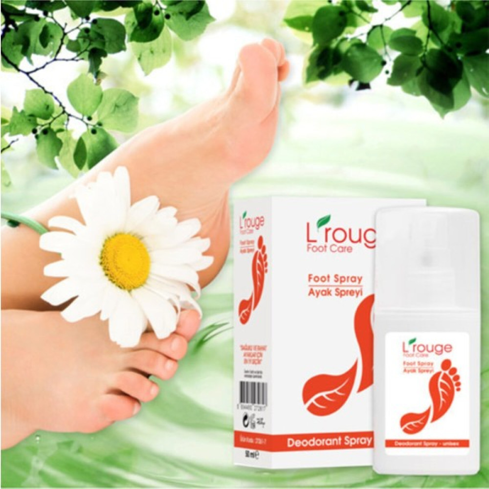 L'rouge Foot Spray / Ayak Kokusuna ve Mantara Karşı Etkili Sprey Ayak Bakımı Fiyatı