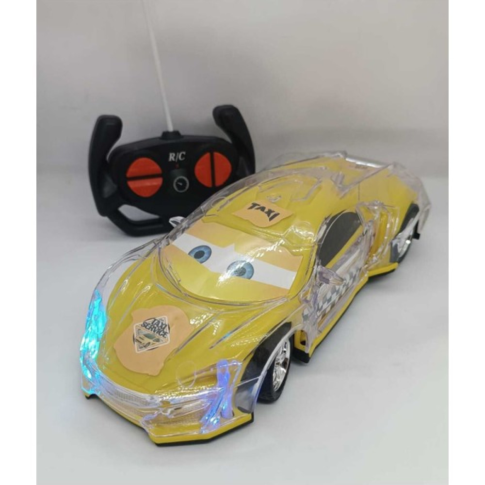 LRS Store Uzaktan Kumandalı Araba Disko Işıklı Süper Kaplama Sarı Taksi Şimşek Mcqueen Cars Oyuncak Araç Fiyatı
