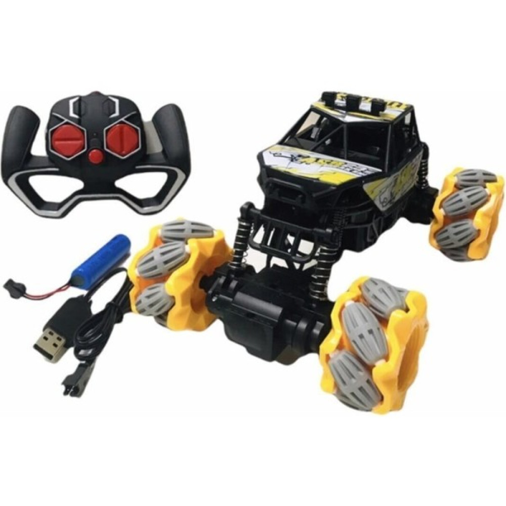 Lrs Store Uzaktan Kumandalı Şarlı Araba 4x4 Drift Climbing Dans Eden Araba - Siyah - Sarı Oyuncak Araç Fiyatı