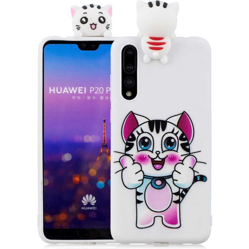 Lrtools Huawei P20 Pro Için 3D Desenli Telefon Kılıfı (Yurt Dışından) - Beyaz Cep Telefonu Kılıfı Fiyatı