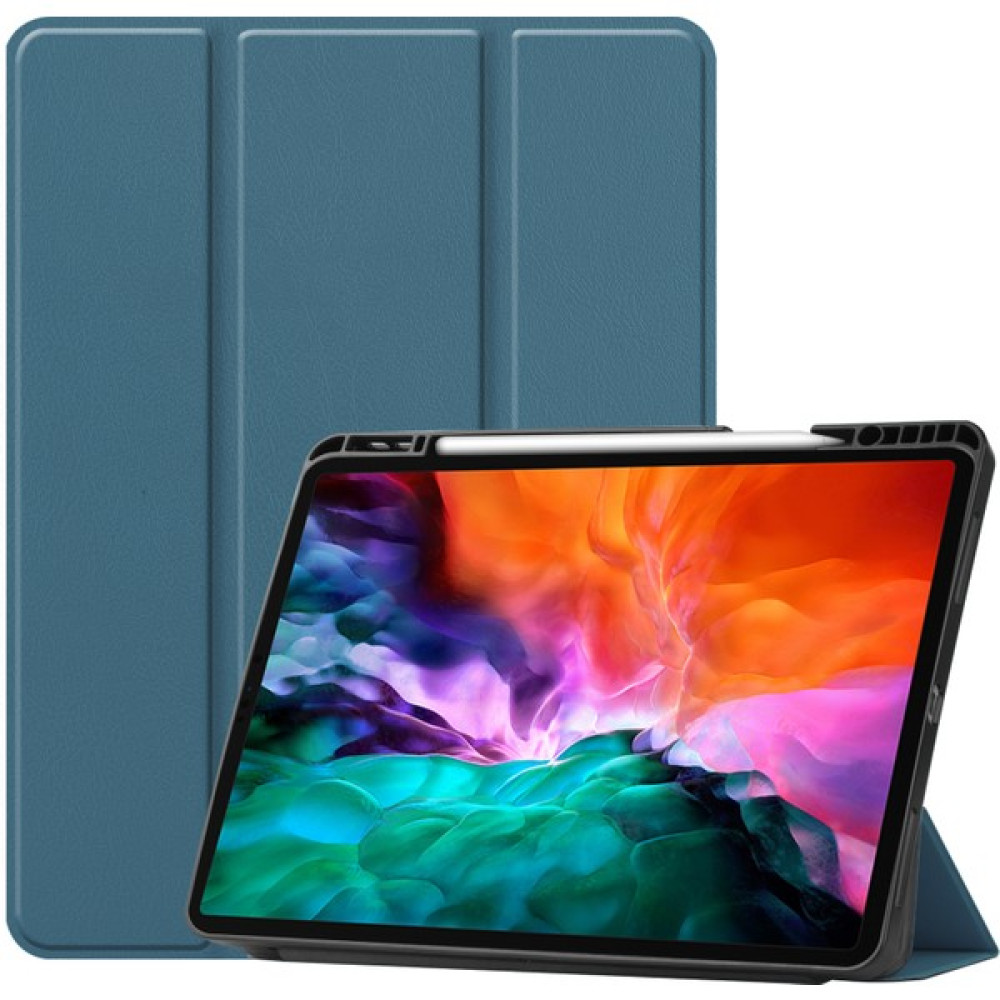Lrtools Ipad Pro 12.9 Inç Için Deri Kapaklı Kalem Yuvalı Tablet Kılıfı (Yurt Dışından) - Yeşil Tablet Kılıfı Fiyatı