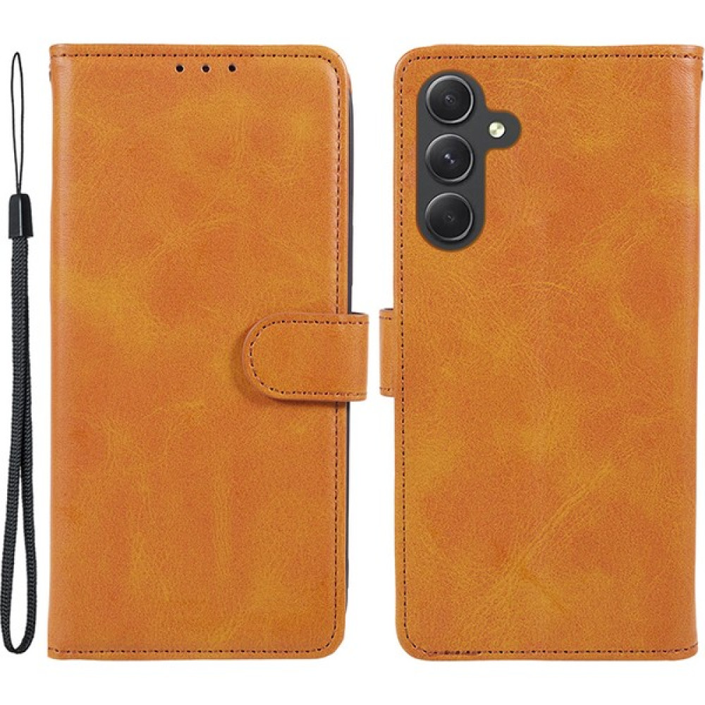 LRtools Samsung Galaxy S24+ Manyetik Toka Pu Deri + Tpu Cep Telefonu Kapak Cüzdanı (Yurt Dışından) - Asker Yeşili - Galaxy S24 Plus Cep Telefonu Kılıfı Fiyatı