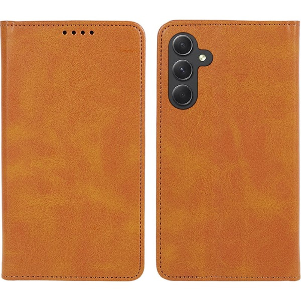 LRtools Samsung Galaxy S24+ Pu Deri Kasa Iş Tarzı Manyetik Cep Telefonu Kapağı (Yurt Dışından) - Asker Yeşili - Galaxy S24 Plus Cep Telefonu Kılıfı Fiyatı