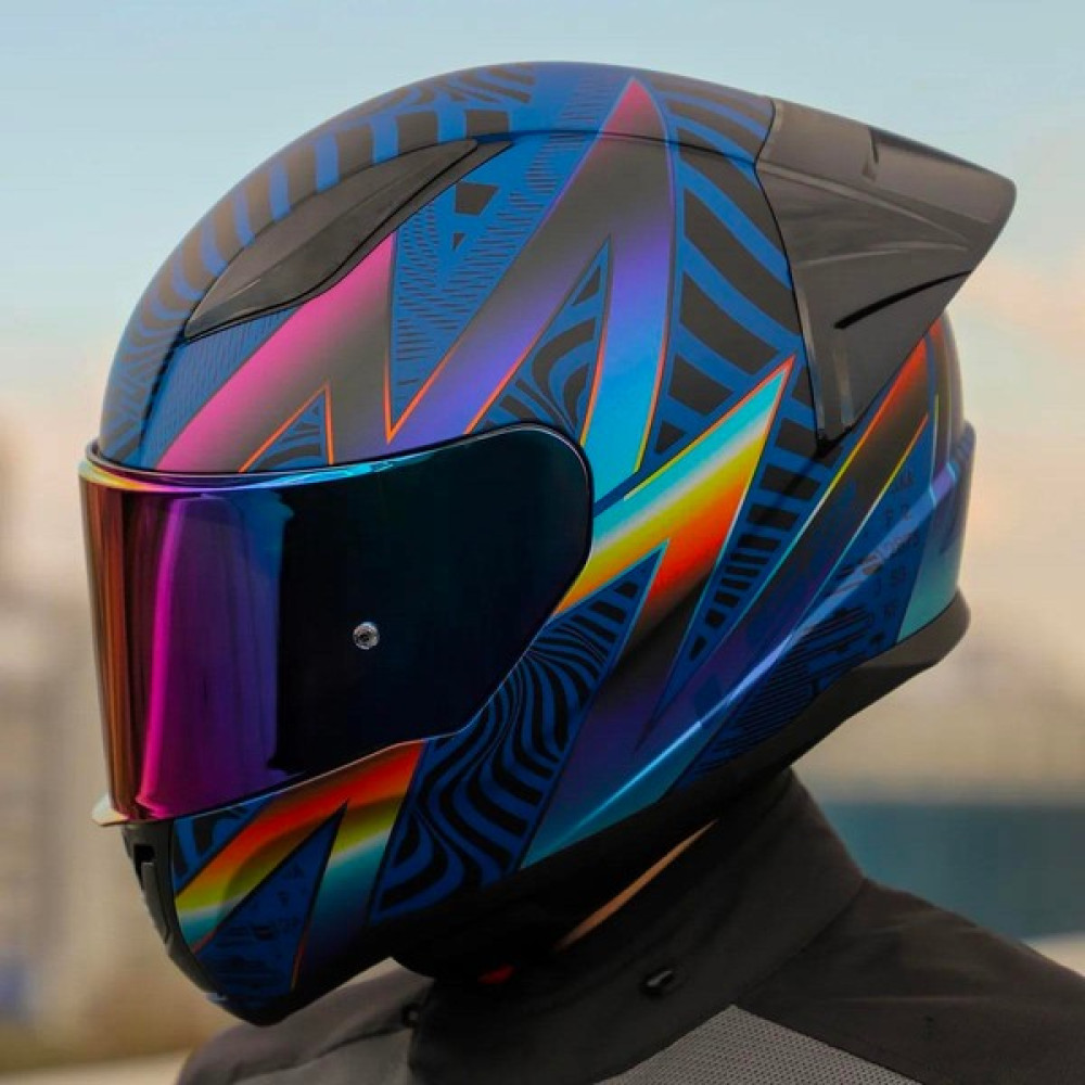 Ls2 Rapid 2 Optik Race Full Face Motosiklet Kaskı Yarış Spoiler + Şeffaf + Gökkuşağı Vizörlü Motorsiklet Kaskları Fiyatı