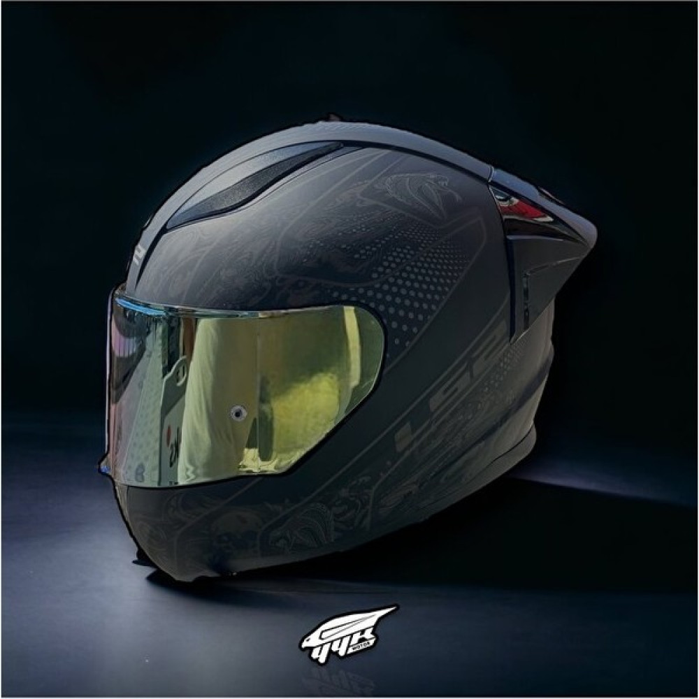 LS2 Rapid Crypt Çift Vizörlü Tam Kapalı + Spoıler Motosiklet Kask - XS - Siyah Oto Boyaları Fiyatı